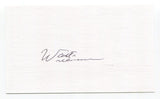 Walt Williams Signed 3x5 Index Card Autograph Baseball MLB New York Yankees