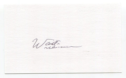 Walt Williams Signed 3x5 Index Card Autograph Baseball MLB New York Yankees