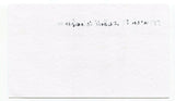 Mary Nesbitt Wisham Signed 3x5 Index Card Autographed Baseball AAGPBL