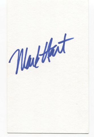 Supertramp Crowded House - Mark Hart Signed 3x5 Index Card Autographed Signature