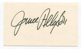 June Allyson Signed 3x5 Index Card Autographed Actress