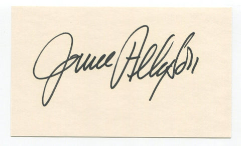 June Allyson Signed 3x5 Index Card Autographed Actress