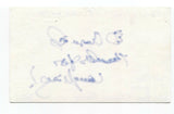 Ed Crasnick Signed 3x5 Index Card Autographed Signature Comedian Writer