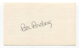 Pete Broberg Signed 3x5 Index Card Autographed MLB Baseball Oakland Athletics