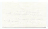 Betty Petryna Signed 3x5 Index Card Autographed Baseball AAGPBL