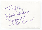 Daniel Crowder Signed Page Autographed Signature Inscribed "To Mike"