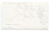 Lea DeLaria Signed 3x5 Index Card Autographed Signature Actor Orange 