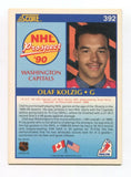 1990 Score Prospects Olaf Kolzig Signed Card Hockey NHL Autograph AUTO #392