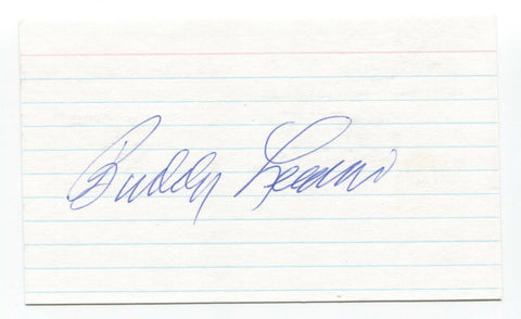 Buddy Lewis Signed 3x5 Index Card Baseball Autographed Signature John