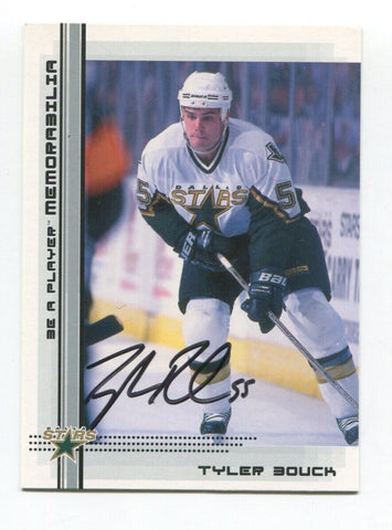 2000 ITG Be A Player Tyler Bouck Signed Card Hockey NHL Autograph AUTO #430