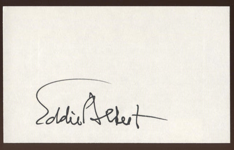 Eddie Albert Signed Index Card Signature Vintage Autographed AUTO 
