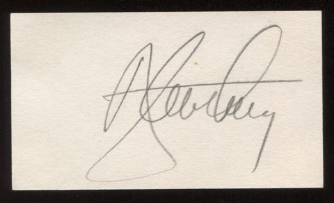 Ray Anthony and Tommy Mercer Signed Card Autographed Orchestra AUTO Signature 