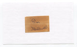 Ron Stillwell Signed Cut Index Card Autographed Football Washington Senators