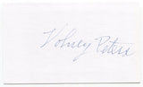 Volney Peters Signed 3x5 Index Card Autographed MLB Baseball Washington Redskins