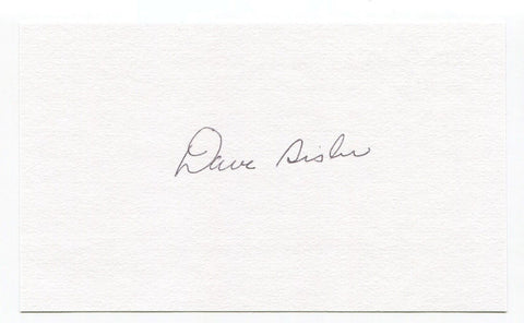 Dave Sisler Signed 3x5 Index Card Autographed MLB Baseball Boston Red Sox