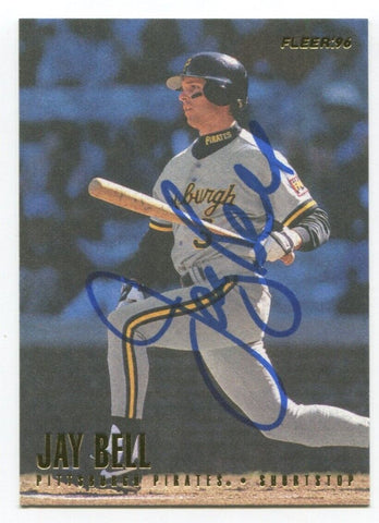 1996 Fleer Jay Bell Signed Card Baseball MLB Autographed AUTO #514