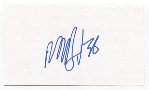 Matt D'Agostini Signed 3x5 Index Card Autographed Hockey Montreal Canadiens