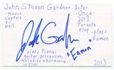 John Steven Gardner Signed 3x5 Index Card Autograph Actor The Hunted: Encore