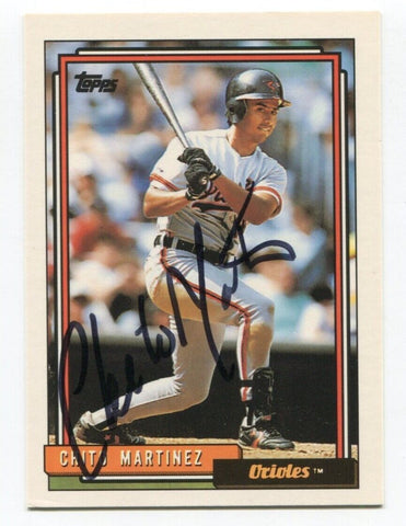 1992 Topps Chito Martinez Signed Card Baseball Autographed #479