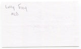 Lonny Frey Signed 3x5 Index Card Autographed MLB Baseball 1947 New York Yankees