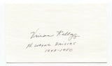 Vivian Kellogg Signed 3x5 Index Card Autographed Signature Baseball AAGPBL