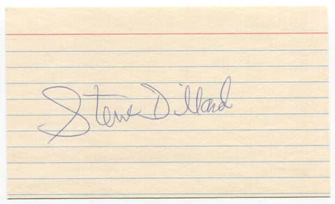 Steve Dillard Signed 3x5 Index Card Autographed Baseball 1975 Boston Red Sox