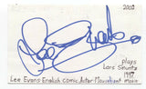 Lee Evans Signed 3x5 Index Card Autographed Signature Actor The Fifth Element