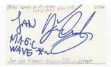 Jan Van Kammen Signed 3x5 Index Card Autographed Signature Magician