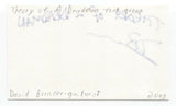 Theory of a Deadman - Dave Brenner Signed 3x5 Index Card Autographed Signature