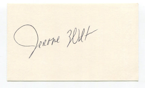 Jerome Walton Signed 3x5 Index Card Autographed Baseball MLB Chicago Cubs