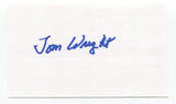 Tom Wright Signed 3x5 Index Card Autographed Baseball MLB Boston Red Sox