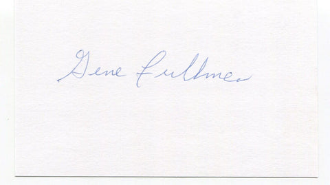 Gene Fullmer Signed 3x5 Index Card Autographed Boxer Boxing Champ