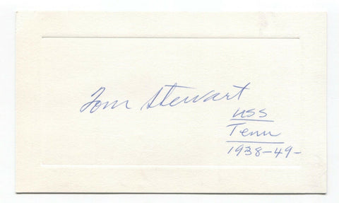 Tom Stewart Signed Card Autographed Signature Politician Tennessee Senator