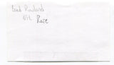 Brad Rowland Signed 3x5 Index Card Autographed College Football Hall of Fame HOF