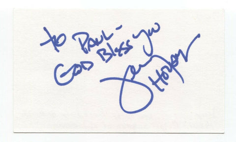 Jerry Houser Signed 3x5 Index Card Autograph Signature Actor Brady Bunch