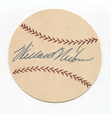 Willard Nixon Signed Paper Baseball Autographed Signature Boston Red Sox