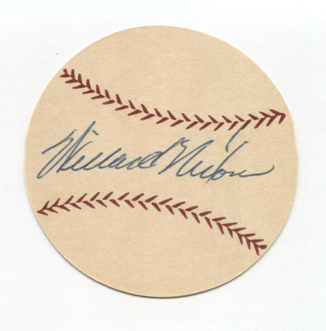 Willard Nixon Signed Paper Baseball Autographed Signature Boston Red Sox