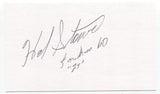 Hal Stowe Signed 3x5 Index Card Autographed MLB Baseball 1960 New York Yankees