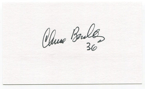 Chris Beasley 3x5 Index Card Autographed Signature California Angels Debut 1991