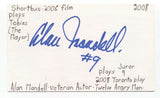 Alan Mandell Signed 3x5 Index Card Autographed Signature Actor