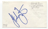 Heidi Foss Signed 3x5 Index Card Autograph Signature Actress Comedian