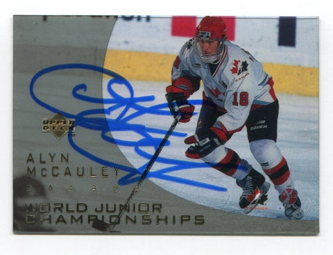 1997 Upper Deck Alyn McCauley Signed Card Hockey NHL Autograph AUTO #129