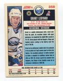 1992-93 Score Grant Ledyard Signed Card Hockey NHL AUTO #358 Buffalo Sabres