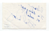 Bil Dwyer Signed 3x5 Index Card Autographed Signature Host Comedian