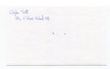 Clyde Scott Signed 3x5 Index Card Autographed NFL Football Philadelphia Eagles