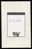 Dick Morris Signed Book Page Cut Autographed Cut Signature 