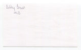 Bobby Brown Signed 3x5 Index Card Autographed Baseball MLB New York Yankees