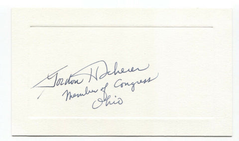 Gordon Scherer Signed Card Autographed Signature Politician