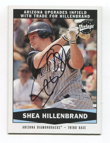 2004 Upper Deck Shea Hillenbrand Signed Card Baseball MLB Autograph AUTO #328