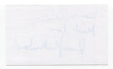 Rossif Sutherland Signed 3x5 Index Card Autographed Signature Actor